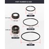 Jsyfcfc Pool Pump Seal Kit, Part No. 17351-0101S 350336 351446