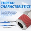 ChillWaves Automotive T-Style Air Plug, 1/2" NPT Male Pneumatic Plugs,