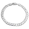 Treasure Bay Mens Women's 925 Sterling Silver Chain Bracelet -
