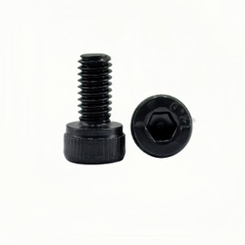 100pcs M4 x 6 mm 12.9 Grade Alloy Steel Hex Socket Head Cap Screws Bolts,Black Oxide Finish