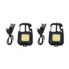 2 Pcs Keychain Work Light High Bright Mini COB Lamp