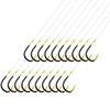 AMHDV Small Barbless Fishing Hook with Line, Tiny Fish Hooks
