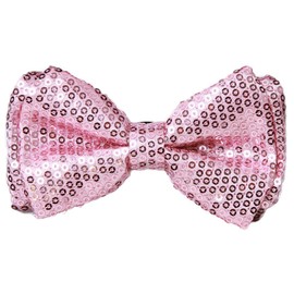 Pre-tied Bowtie in Coool Brand Gift Box- Light Pink Sequins