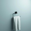 Franklin Brass Maxted (1-Pack) Hand Towel Holder Matte Black Towel