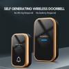 Self-Powered Doorbell Wireless Doorbell Waterproof Smart Doorbell with 36 Melodies