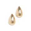 By Adina Eden Women's Solid Chunky Teardrop Hoop Earrings, Gold,