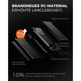 DODENSHA® MagSnap Airtag Wallet Herren mit RFID Schut I Kartenetui Herren I Smart Wallet Klein für 10+ Karten I Wallet mit Münzfach I Portmonee Herren mit AirTag* Fach I Geldbörse Herren Vintage Braun