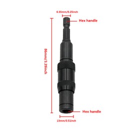 Magnetic Screw Drill Tip, Interchangeable Locking Bit Holder with Quick Release, 1/4 Inch Swivel Drill Bit Holder with 20° Swivel Mode for Hex Shank Screwdriver Bit
