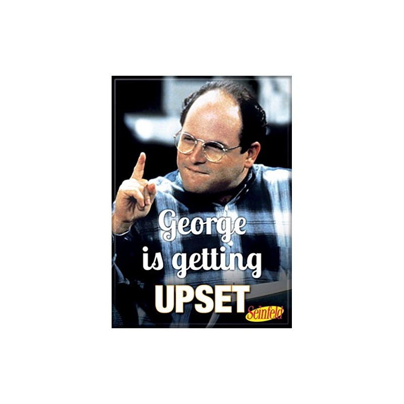 Ata-Boy Seinfeld 'George is Getting Upset' 2.5" x 3.5" Magnet