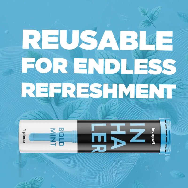 LovePuff 4 PACK Natural Habit Replacement BOLD MINT and ICY