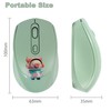 Samudgate 2.4GHz Wireless Mouse Cute Cartoon Computer Mouse DPI Adjustable