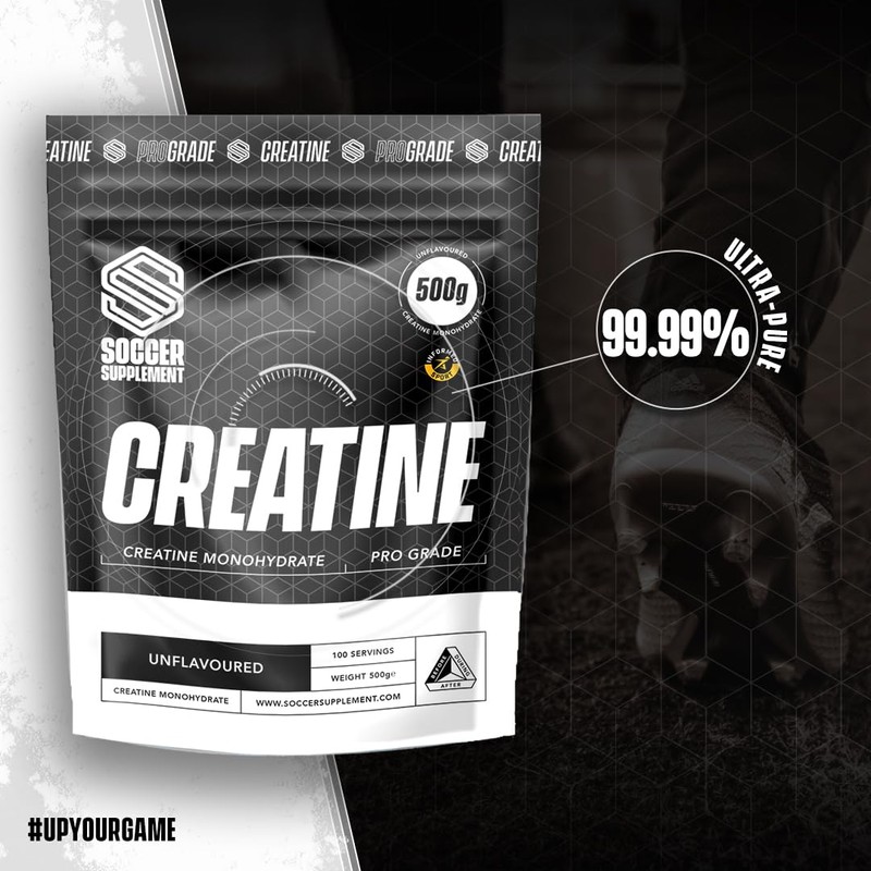 Creatine Monohydrate - by Soccer Supplement, 500g, Premium Grade creatine