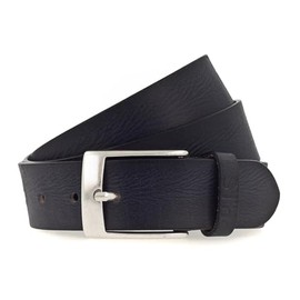 H.I.S 40 mm Men's Leather Belt W95 Navy - Can be Shortened, navy