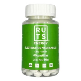 Electrolitos Deportivos Ruts Energy Masticables Lima Limón Sin Gluten Vegano
