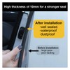 Double Layer Car Door Seal Strip 52.5ft, B-Shape Rubber Weather