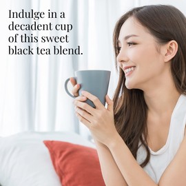 The Republic of Tea Vanilla Almond Full-Leaf Loose Black Tea 3.5 Oz Tin | Steeps 50 Cups | Caffeinated