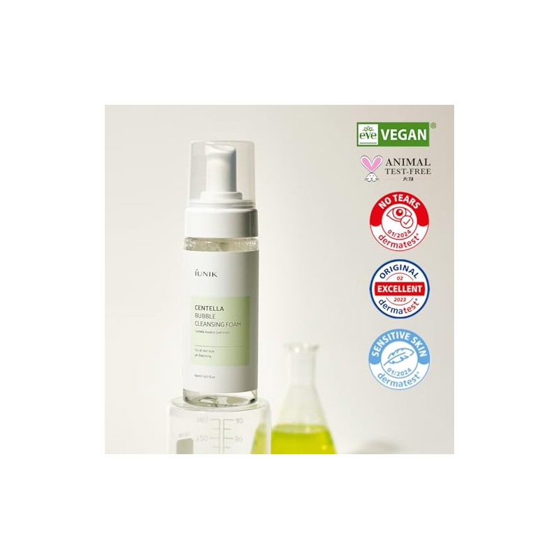iUNIK Centella Espuma de limpieza de burbujas, 150 ml. oz.