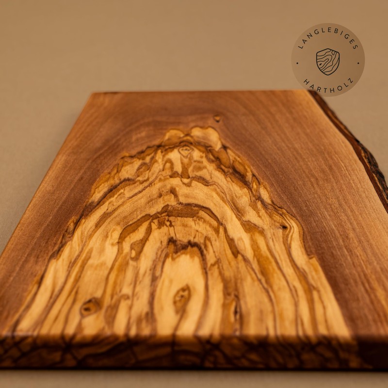 Chopping board, herb board, breakfast board made of olive wood
