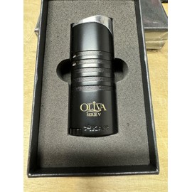 Xikar Ellipse Triple Jet Cigar Lighter Oliva Series V - Black and Chrome - New