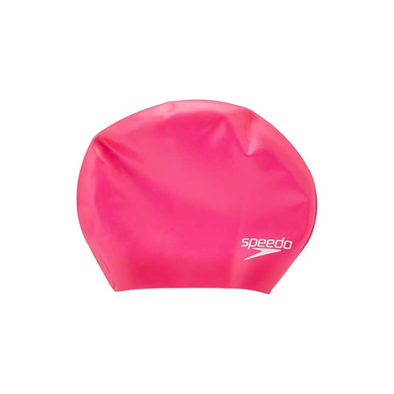 Speedo Unisex Adult Long Hair Swimming Cap Pink One Size