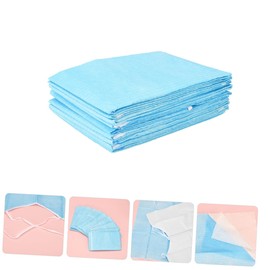 VILLFUL 10pcs Disposable Adult Bibs for Seniors Elderly Disabled Patients Mealtime Clothes Protection Waterproof Dining Bib for Eating Ideal for Nursing Homes and Care Facilities