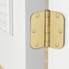 Haidms 18 Pack Satin Brass Door Hinges 3.5 Inch Bifold