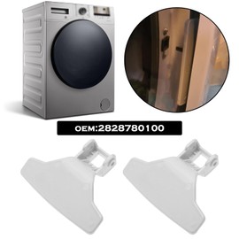 OTOTEC 2 Pack Washing Machine Door Handle Lever Compatible with Beko Washing Machines Replacement Accessories 2828780100 White