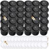 Lsgoodcare 30PCS Round Type Switch Black AC 6A 250V 10A