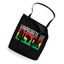 Unapologetically Black History Month Celebrate Stripes Tote Bag