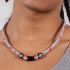 Phiten X 30 Razor Titanium Necklace (18 Inch, Gray/Red)