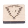 Leather Cutting Die Christmas Tree Alloy Steel and Birch Wood
