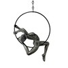 Haute Collage 1x Antique Silver Female Gymnast Acrobat on a