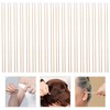 ROSENICE Pack of 100 Cotton Buds with Long Wooden Handles