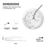 LED Motion Sensor Ceiling Light, 3000K/4000K/5000K Selectable LED Flush Mount