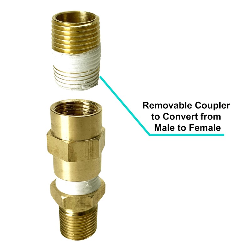 Celestial Fire Glass LP Propane Gas Air Mixer Valve, 1/2",