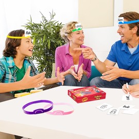 HOOJOJO Headbands Game for Kids with Dry Erase Cards Family Game Night Party Board Games for Party Games for Families & Kids Ages 6 and up
