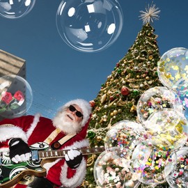 24Inch 20 Pack Helium Bobo Balloons for LED Light Up Balloons - Christmas, Wedding, Birthday Party Decorations (Clear, 20 Pack, Led String Not Included)