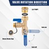 Tankless Water Heater Valve Kit, PRV 3/4"-1/2" NPT