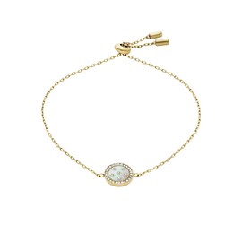 Fossil JF04866710 Women's Gold Tone Stainless Steel Bracelet, One size, Stainless Steel, No Gemstone