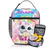 TREKTOTS Cat Insulated Lunch Bag for Girls Ages 6-8, Large