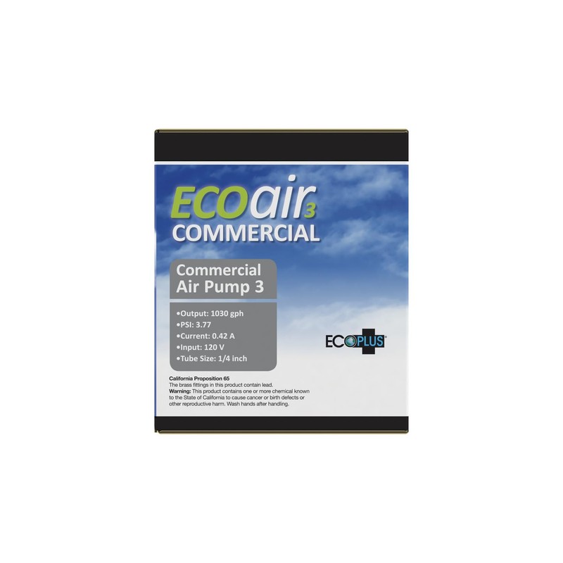 EcoPlus ECOair3 Commercial Grade Air Pump 1030 GPH - 35