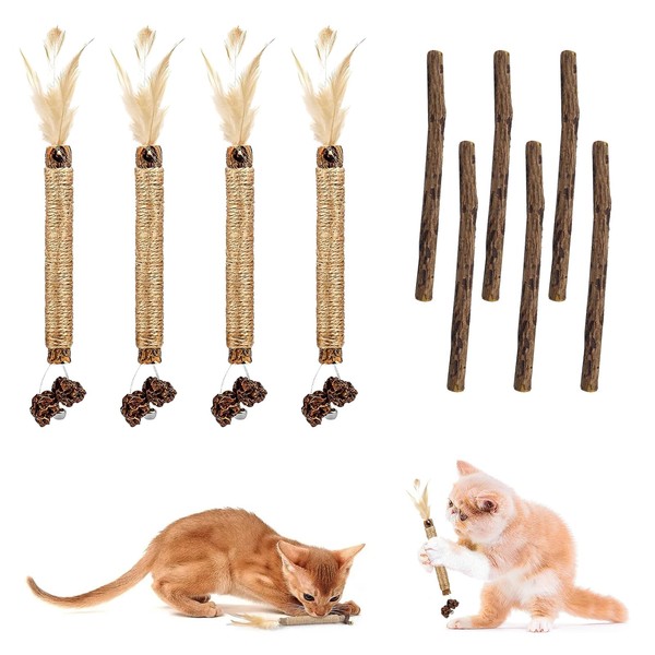 KARELLS Catnip Sticks for Cats, Catnip Sticks, Pack of 4