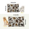 xigua Cow Print Pet Dog Bed, Soft Comfortable Pet Mat