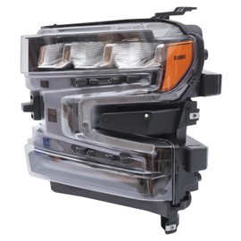 mouhtfao For Chevrolet Chevy Silverado 1500 2019 2020 2021 Front LED Headlight Assembly, Left Driver Side Head Light, Headlight Assembly Direct Replacement Headlamp, 84621850 (Left)