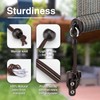 IVYSUN Shade Replacement Parts,Compatible with Coolaroo Exterior Roller Shade(Brown,5 Set)