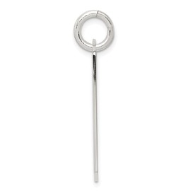 Auriga Fine Jewelry 925 Sterling Silver Polished Dog Tag Pendant (L- 1.3 Inch, W- 0.63 Inch)