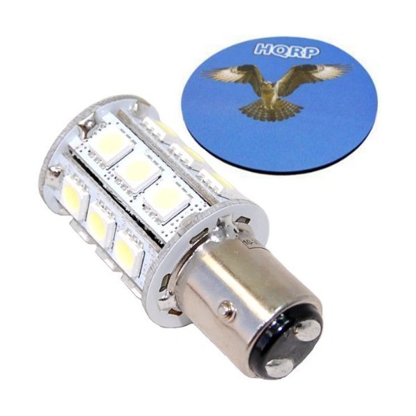 HQRP BAY15d 24LED SMD5050 Cool White Light Bulb for Aqua