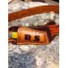 Sullivan Custom Leather QUALITY CRAFTED MONOGRAMMED CROSS DRAW KNIFE SHEATH