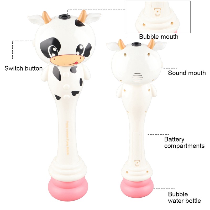 Bubble Blower Wand Boys Girls Toddlers Electronic Bubble Blowing Toy