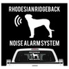 siviwonder Rhodesian Ridgeback Noise Alarm System Car Sticker Dog Foil